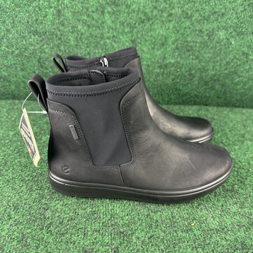 ECCO Soft 7 Tred Gore-Tex Chelsea Boots Black EU 37 Women's 6 - 6.5 US New Zip